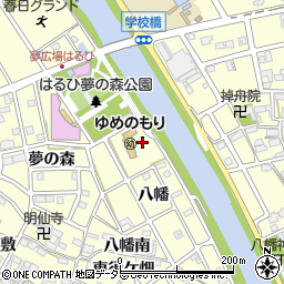 愛知県清須市春日八幡裏周辺の地図