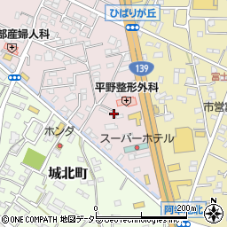 静岡県富士宮市ひばりが丘638周辺の地図