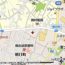 静岡県富士宮市朝日町7周辺の地図