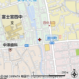 静岡県富士宮市穂波町6-3周辺の地図