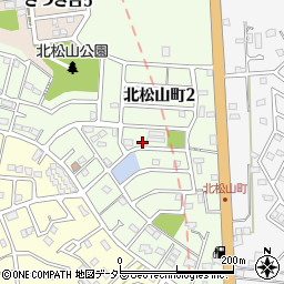 愛知県瀬戸市北松山町周辺の地図