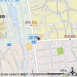 静岡県富士宮市淀師83周辺の地図