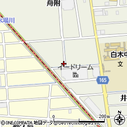 愛知県北名古屋市沖村（八反）周辺の地図