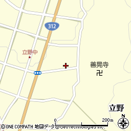 兵庫県朝来市立野509周辺の地図