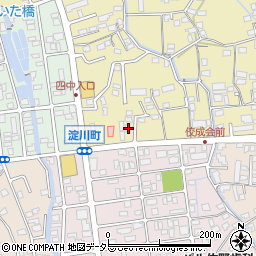 静岡県富士宮市淀師90周辺の地図
