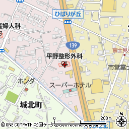 静岡県富士宮市ひばりが丘650周辺の地図