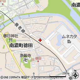 徳田水源地周辺の地図