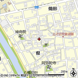 愛知県清須市春日県49周辺の地図