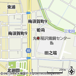愛知県稲沢市梅須賀町北鈴置周辺の地図