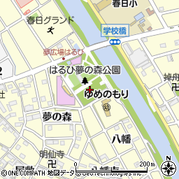 愛知県清須市春日周辺の地図
