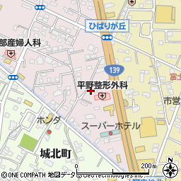 静岡県富士宮市ひばりが丘419周辺の地図