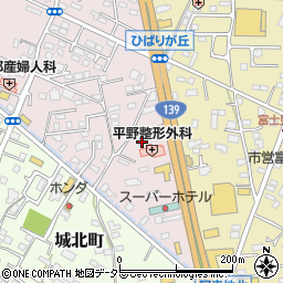 静岡県富士宮市ひばりが丘417周辺の地図