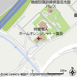 富岳リリーフセンター周辺の地図