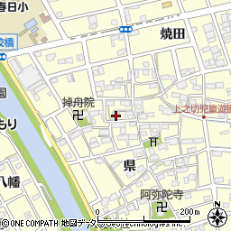 愛知県清須市春日県24周辺の地図