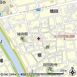 愛知県清須市春日県26周辺の地図
