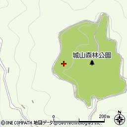 愛知県豊田市時瀬町（城山）周辺の地図