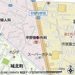 静岡県富士宮市ひばりが丘415周辺の地図