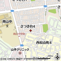 愛知県瀬戸市さつき台4丁目80周辺の地図