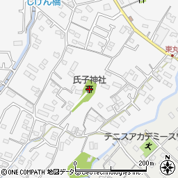 氏子神社周辺の地図