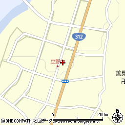 兵庫県朝来市立野365周辺の地図
