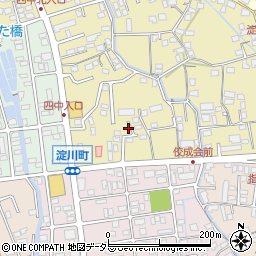 静岡県富士宮市淀師109周辺の地図