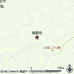嶺雲寺周辺の地図