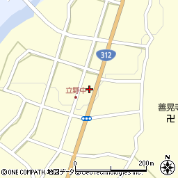 兵庫県朝来市立野366周辺の地図