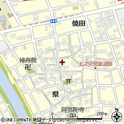 愛知県清須市春日県27周辺の地図