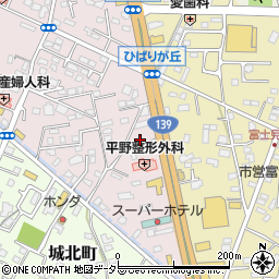 静岡県富士宮市ひばりが丘409周辺の地図