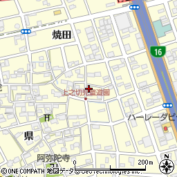 愛知県清須市春日川中14周辺の地図