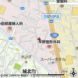 静岡県富士宮市ひばりが丘356周辺の地図