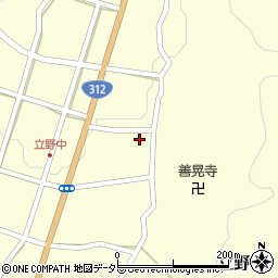 兵庫県朝来市立野502周辺の地図