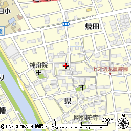愛知県清須市春日県23周辺の地図