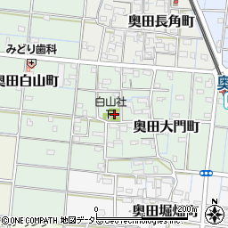奥田大門町公民館周辺の地図