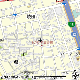 愛知県清須市春日県37周辺の地図