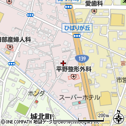 静岡県富士宮市ひばりが丘372周辺の地図