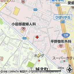 静岡県富士宮市ひばりが丘490周辺の地図