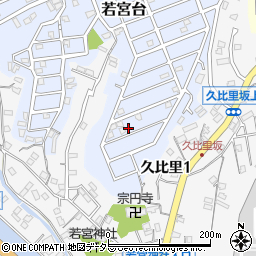 神奈川県横須賀市若宮台16-22周辺の地図