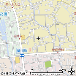 静岡県富士宮市淀師110周辺の地図
