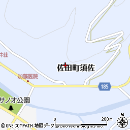 島根県出雲市佐田町須佐周辺の地図