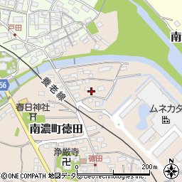 岐阜県海津市南濃町徳田266-1周辺の地図