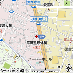 静岡県富士宮市ひばりが丘397周辺の地図