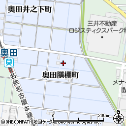 愛知県稲沢市奥田町膳棚周辺の地図