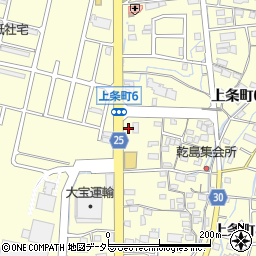 ファミリーマート春日井上条六丁目店周辺の地図