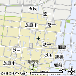 愛知県稲沢市祖父江町甲新田芝二3周辺の地図