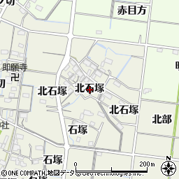 愛知県稲沢市祖父江町島本北石塚周辺の地図