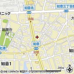 愛知県名古屋市北区如意4丁目5周辺の地図