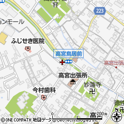 滋賀銀行高宮支店 ＡＴＭ周辺の地図