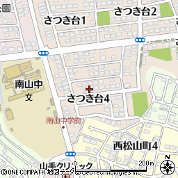 愛知県瀬戸市さつき台4丁目75周辺の地図