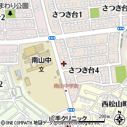 愛知県瀬戸市さつき台4丁目8周辺の地図